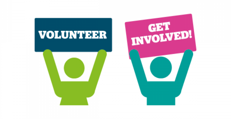 Graphic of volunteer